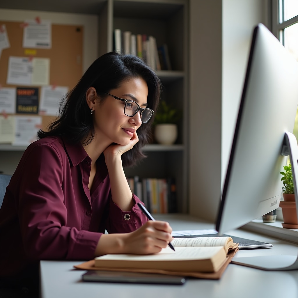 Editorial coordinator reviewing community content
